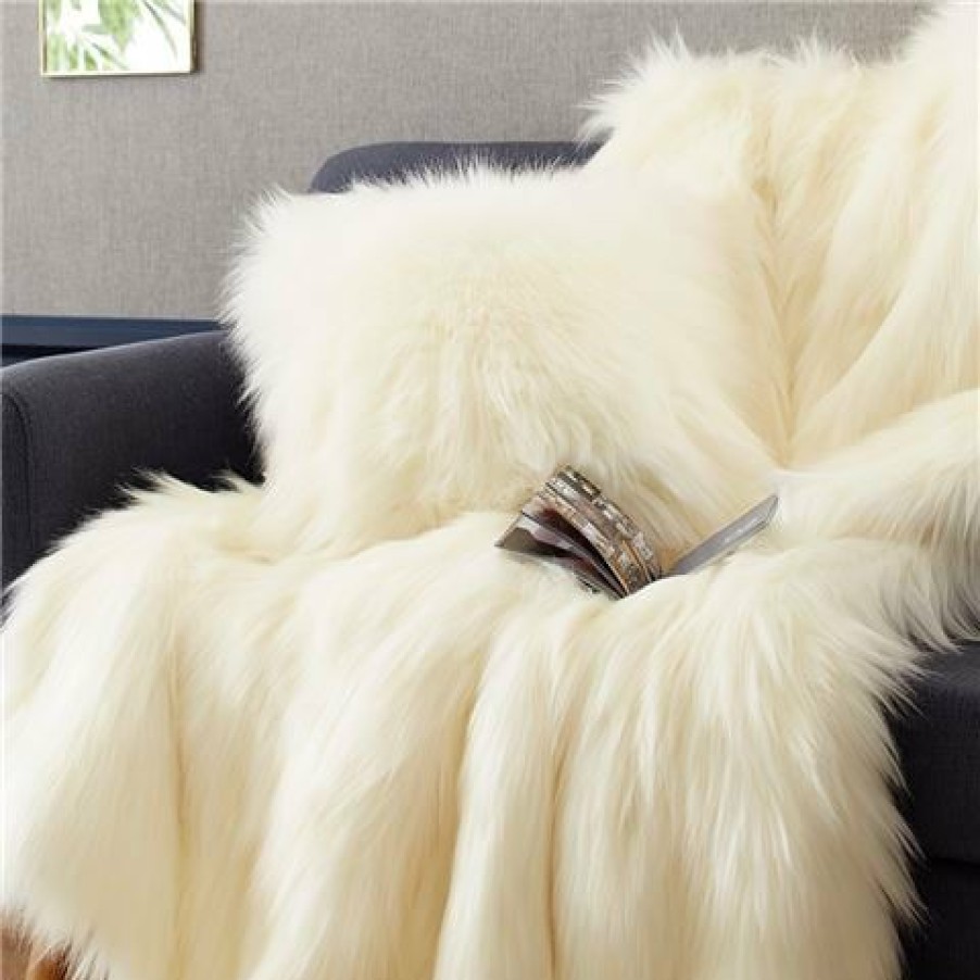 Evelyne Prelonge Faux Fur Cushion Himalaya Ivory 28X48Cm | * Online