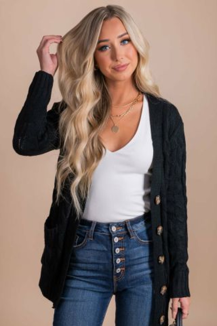 Almost Nothing Sitting Fireside Knit Cardigan | * Clearance