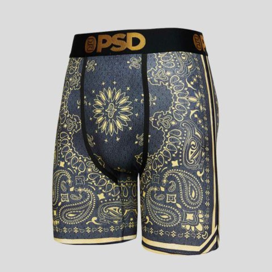 Baller Bandana Gold Micro Mesh Black | Psd Underwear S | * Best