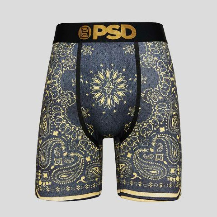 Baller Bandana Gold Micro Mesh Black | Psd Underwear S | * Best