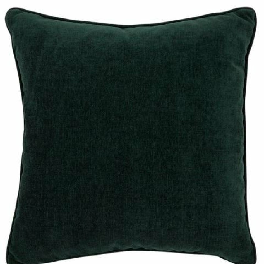 Cafe Lighting Serene Square Feather Cushion Forest Green | * Clearance