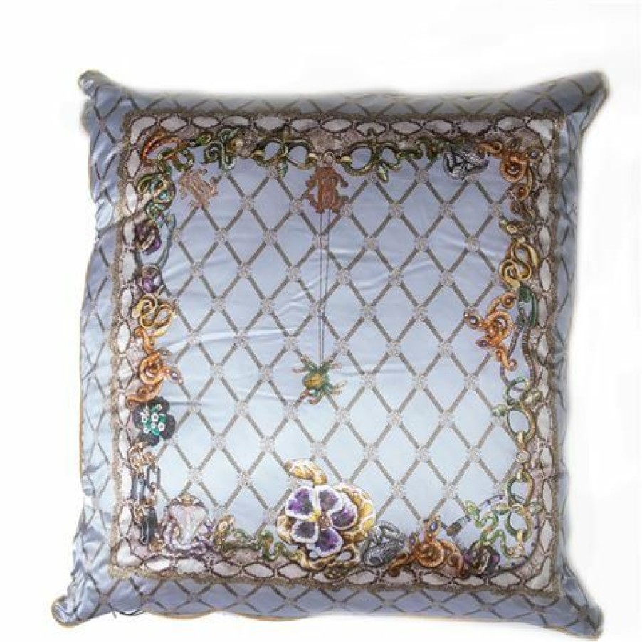 Roberto Cavalli Spider Silk Cushion Gris 60X60Cm | * Online