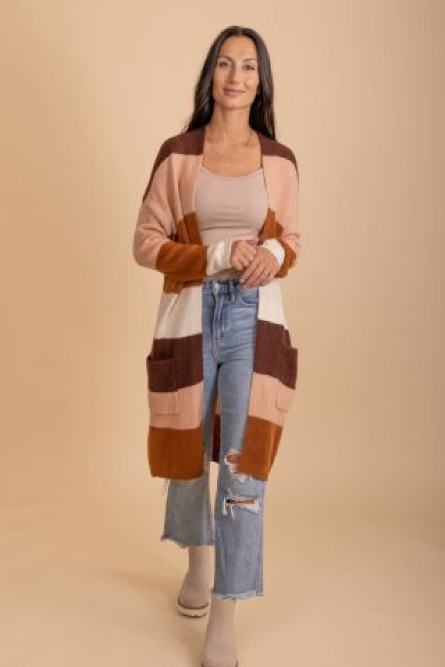 Wholesale Fashion Trends Autumn Wishes Striped Cardigan | * New