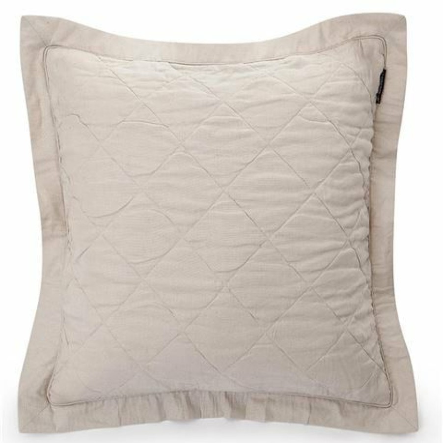 Lexington Quilt Sham Cushion Beige 65X65Cm | * Clearance