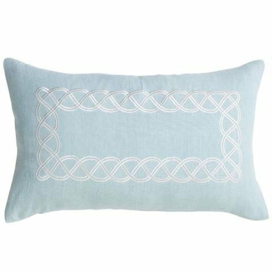 Paloma Powder Blue Linen 30X50Cm | * Clearance