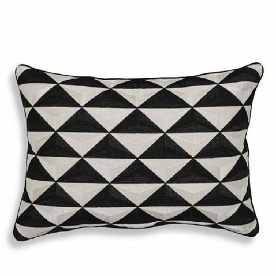 Vandenberg Cushion Mist Rectangular Black White | * Best