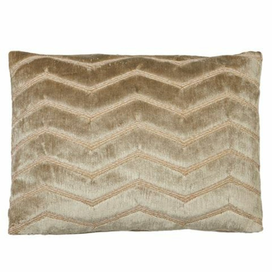 Dransfield & Ross Chevron Travertine Plush Cushion 32X50Cm | * Best