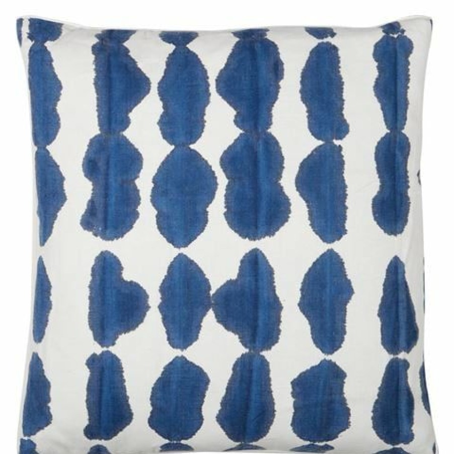 Dransfield & Ross Shibori Accordian Fold Cushion Indigo | * Wholesale