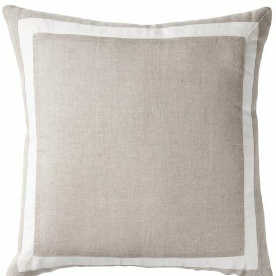 Paloma Linen Sand Dune Border Cushion 50X50Cm | * Online