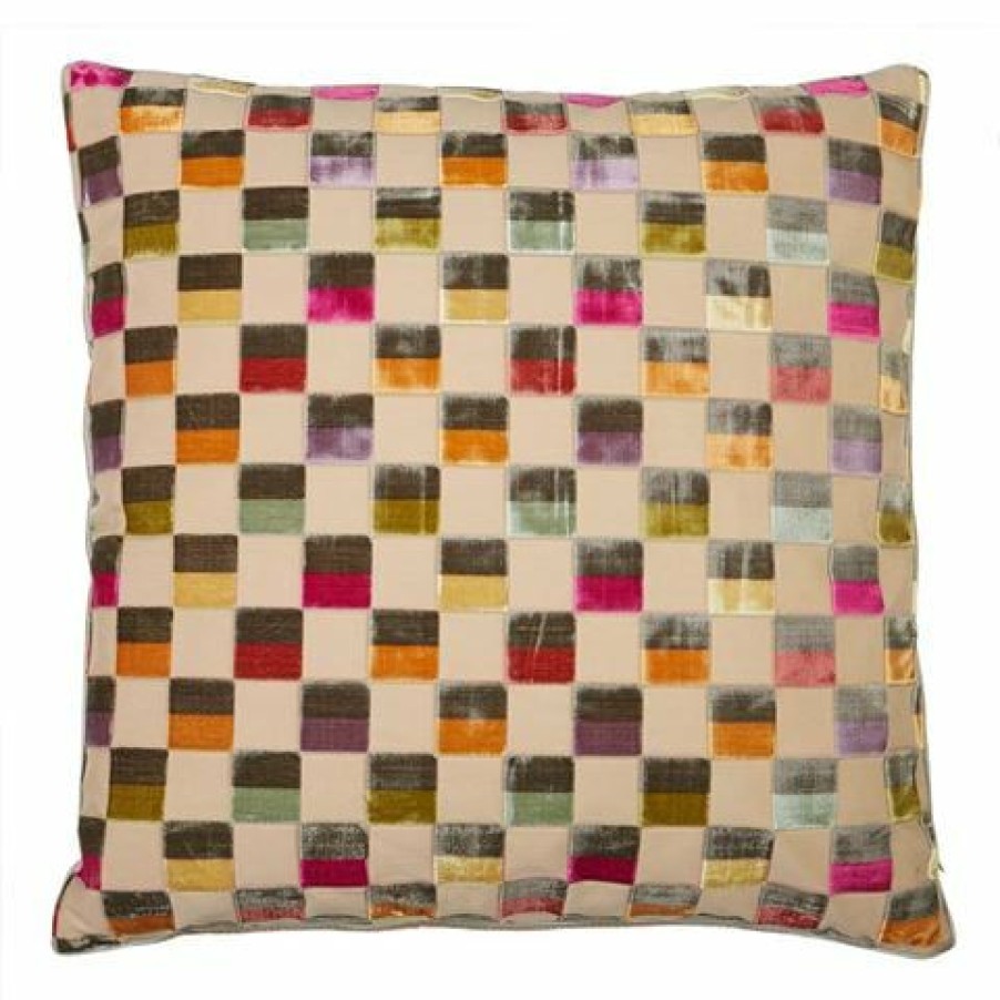 Dransfield & Ross Clarendon Multi-Check Cushion 58X58Cm | * Best